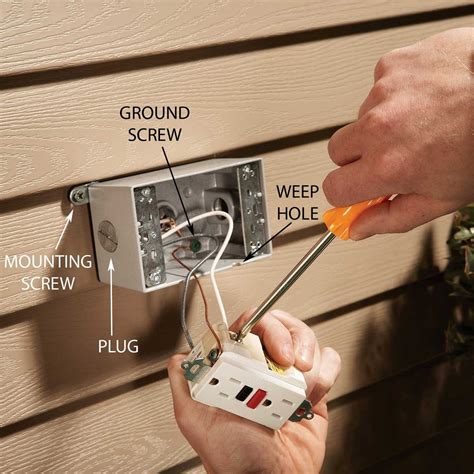 how to install a weatherproof electrical box|outdoor electrical box installation.